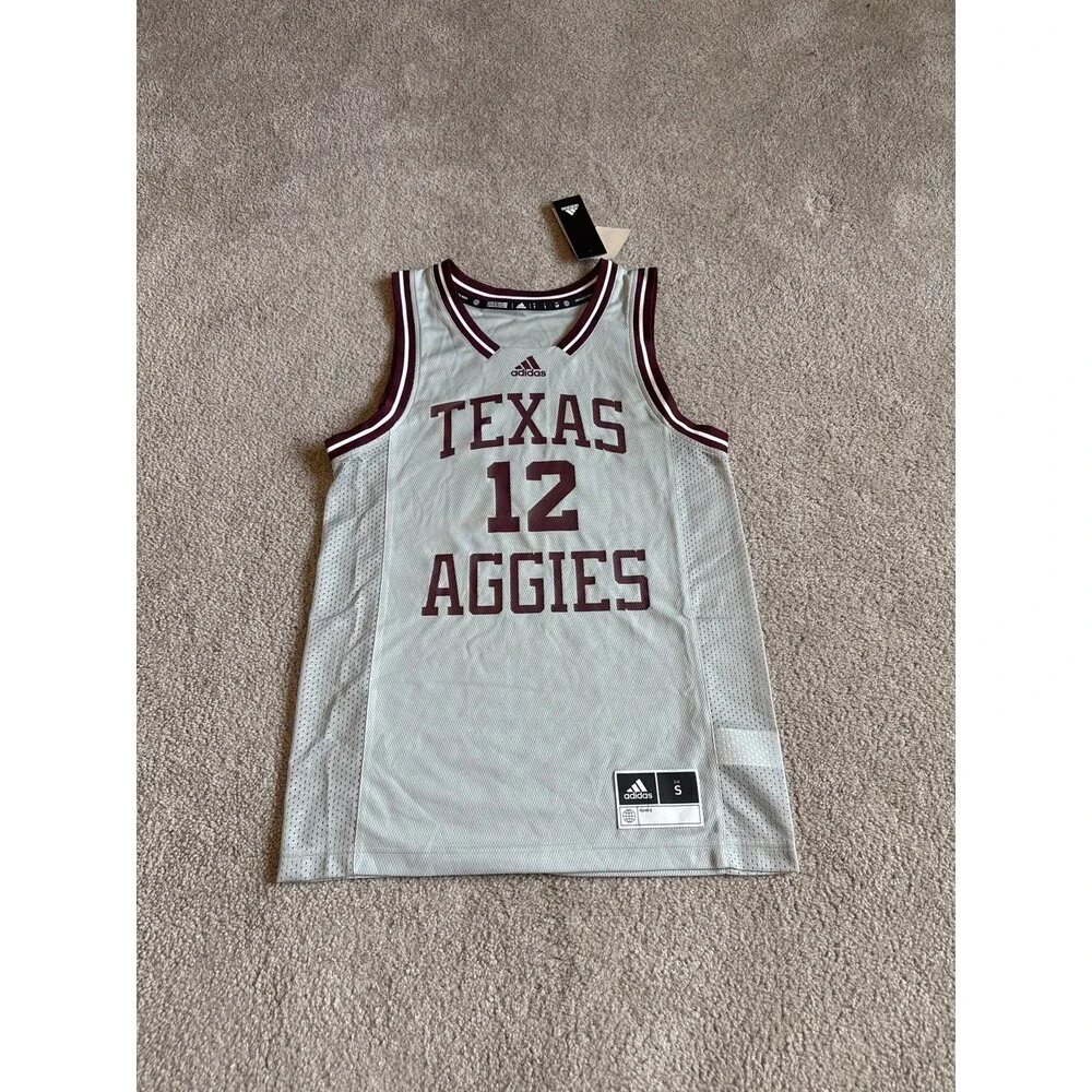 Texas A&M Aggies Men’s Adidas NWT Basketball Jersey Size Small